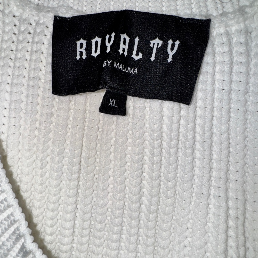✨ ROYALTY by Maluma | Chunky Knit Tank (XL) – Worn Once ✨ - Picture 2 of 4